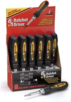 6-in-1 ratchet tool display